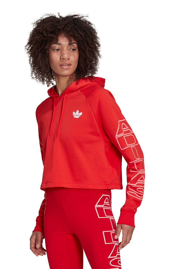 Moletom feminino hot sale adidas vermelho