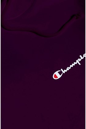 Moletom Champion Canguru Life T Reverse Weave Script Logo Bordo/Branco