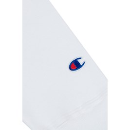 Moletom Champion Canguru Life T Reverse Weave Script Logo Branco/Azul