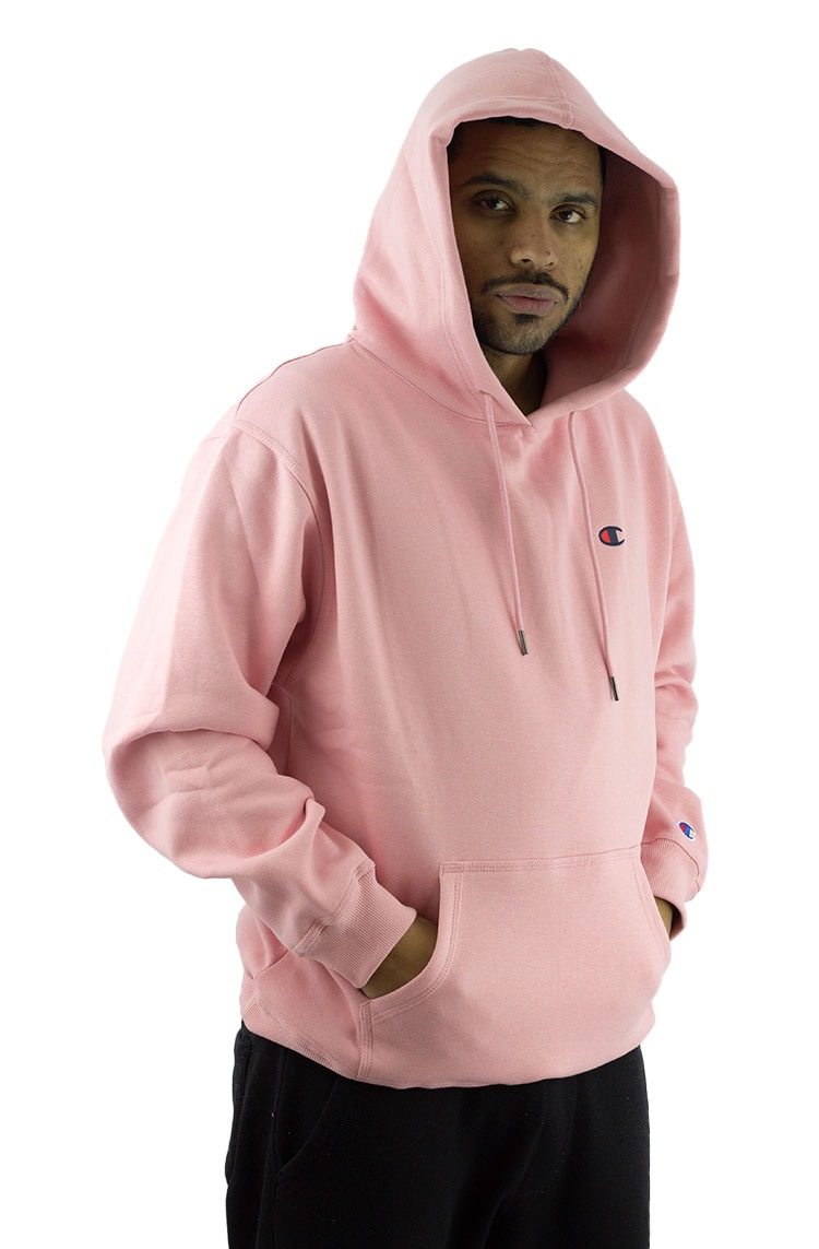 mens pink champion moletom com capuz