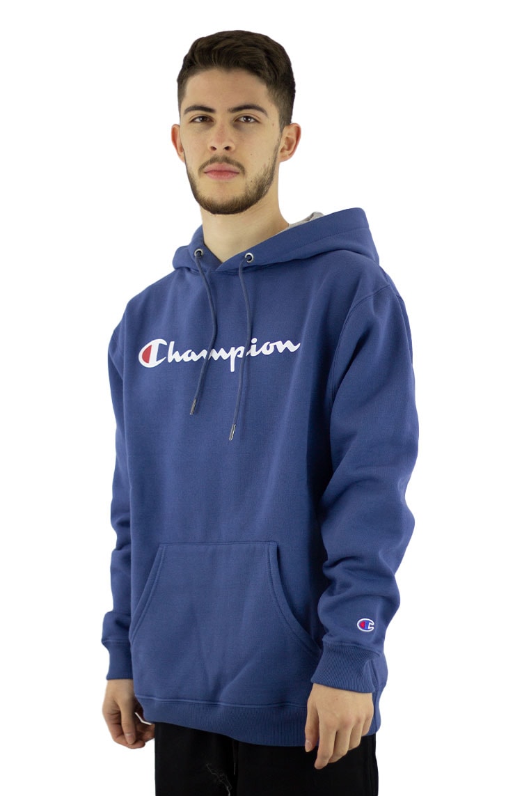 champion navy blue moletom com capuz