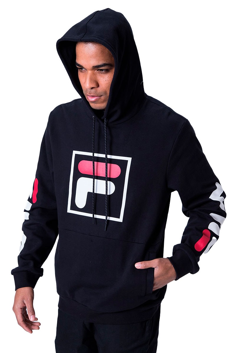 fila sleeveless moletom com capuz