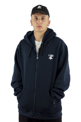 Moletom LRG Canguru Aberto Logo Plus Arvore Azul/Branco Moletom LRG Canguru Aberto Logo Plus Arvore Azul/Branco