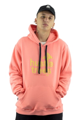 Moletom LRG Canguru Fechado Hustle Trees Rosa/Amarelo Moletom LRG Canguru Fechado Hustle Trees Rosa/Amarelo