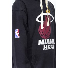 Moletom NBA Miami Heat Fechado Preto