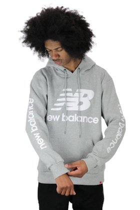 Moletom New Balance Canguru Capuz Cinza Moletom New Balance Canguru Capuz Cinza