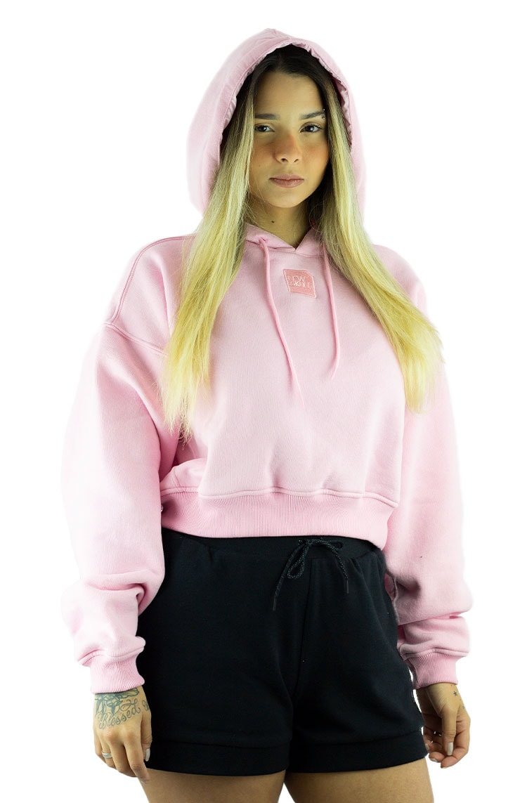 joggingpak met cropped moletom com capuz