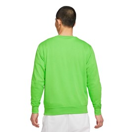 Moletom Nike Club Crew French Verde/Branco
