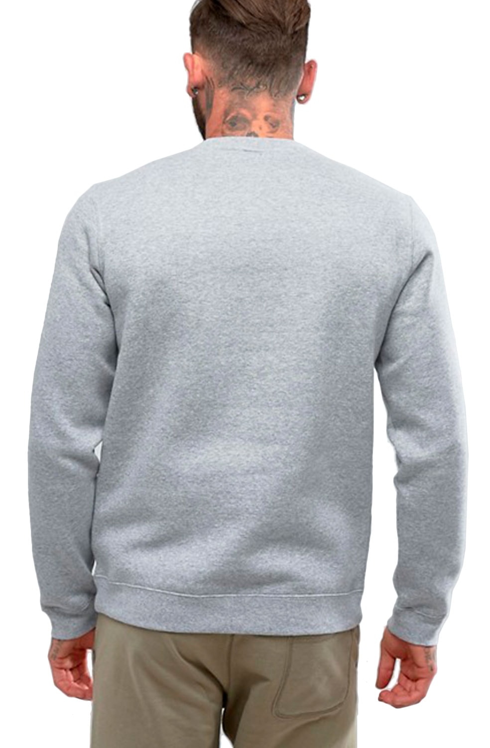 moletom nike careca cinza