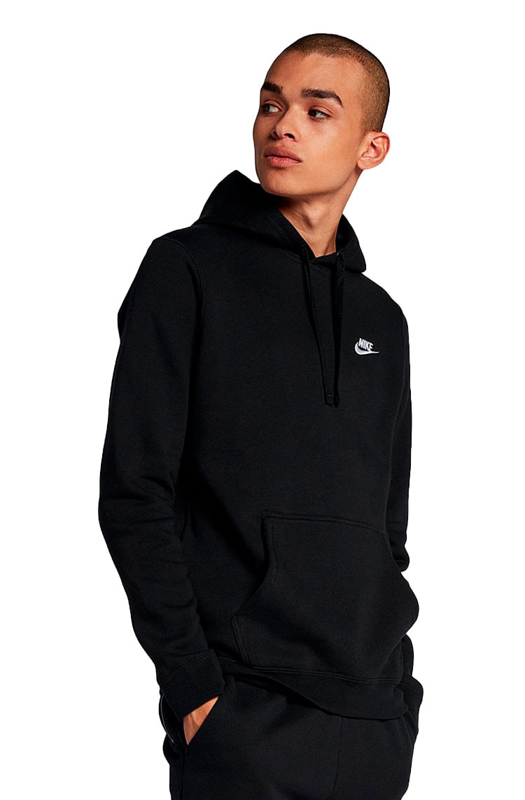 men's nike sportswear club fleece pullover moletom com capuz