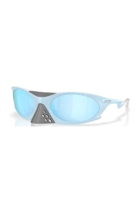 Óculos de Sol Oakley Plantaris Matte Stonewash Prizm Deep Water Azul