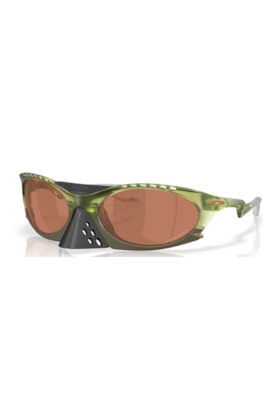 Óculos de Sol Oakley Plantaris Matte Transparent Fern Prizm Tungsten Verde