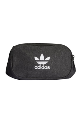 Pochete Adidas Adicolor Branded Webbing Preta/Branca Pochete Adidas Adicolor Branded Webbing Preta/Branca