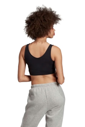 Regata ADIDAS Crop Feminina Preta Regata ADIDAS Crop Feminina Preta