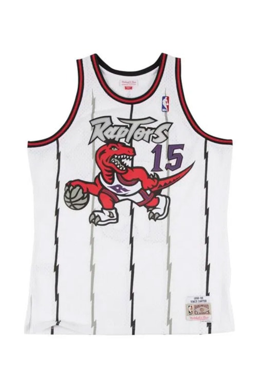 Regata Mitchell & Ness Swingman Jersey Toronto Raptors Home Vincent Carter 1998-1999 Branca