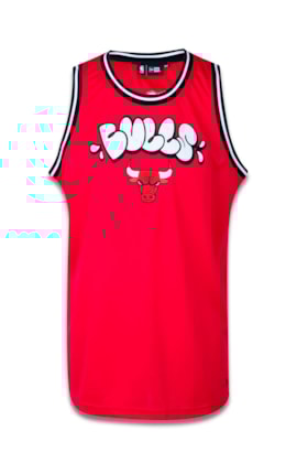 Regata New Era Performance Chicago Bulls Street Life Bold Vermelho/Branco Regata New Era Performance Chicago Bulls Street Life Bold Vermelho/Branco
