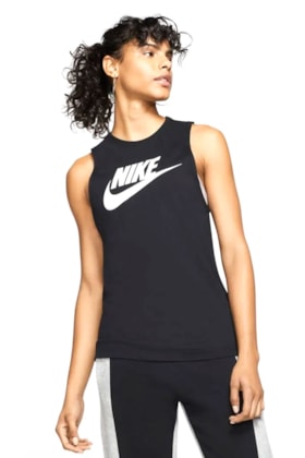 Regata Nike Sportswear Feminina Preto/Branco
