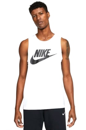 Regata Nike Sportswear Tee Icon Futura Branco/Preto