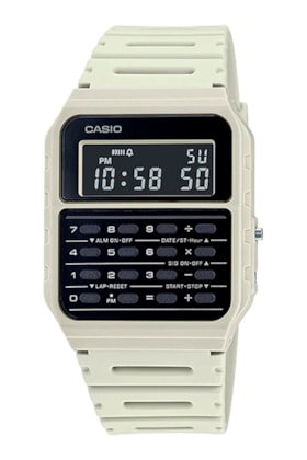 Relógio Casio Digital Data Bank Branco/Preto CA-53WF-8BDF