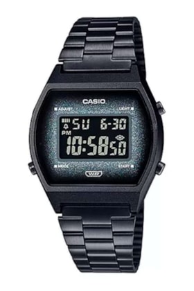 Relógio Casio Digital Vintage B640WBG-1BDF Preto/Preto Relógio Casio Digital Vintage B640WBG-1BDF Preto/Preto