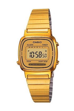 Relógio Casio Digital Vintage Dourado LA670WGA-9DF
