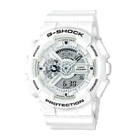Relógio Casio G-Shock Digital Analogico GA-110MW-7ADR Branco/Preto