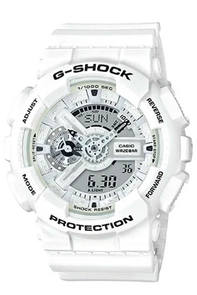 Relógio Casio G-Shock Digital Analogico GA-110MW-7ADR Branco/Preto