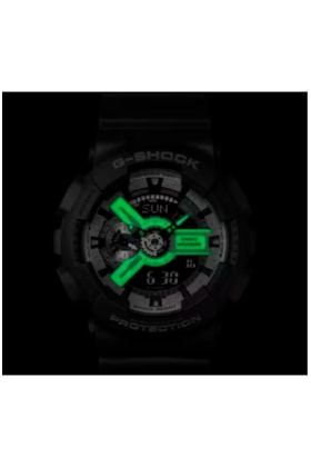 Relógio Casio G-Shock Digital-Analógico Série 110 Cinza/Verde