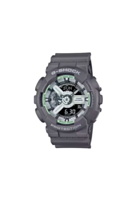 Relógio Casio G-Shock Digital-Analógico Série 110 Cinza/Verde