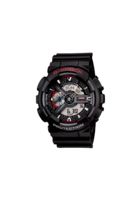 Relógio Casio G-Shock Digital-Analógico Série GA-110 Preto/Vermelho