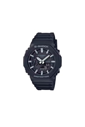 Relógio Casio G-Shock Digital-Analógico Série GA 2100 Preto/Cinza