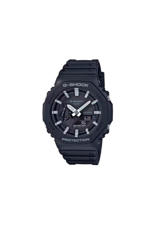 Relógio Casio G-Shock Digital-Analógico Série GA 2100 Preto/Cinza