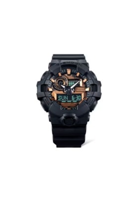 Relógio Casio G-Shock Digital-Analógico Série GA-700 Preto/Dourado