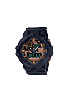 Relógio Casio G-Shock Digital-Analógico Série GA-700 Preto/Dourado