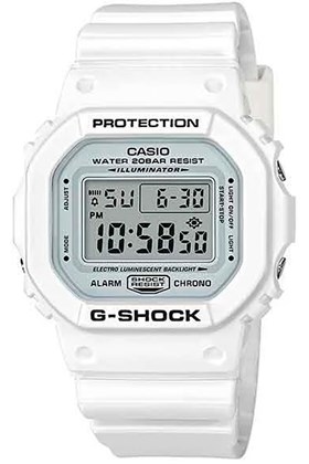 Relógio Casio G-Shock Digital DW-5600MW-7DR Branco/Preto