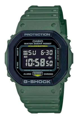 Relógio Casio G-Shock Digital DW-5610SU-3DR Verde/Preto