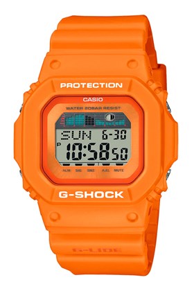 Relógio Casio G-Shock Digital GLX-5600RT-4DR Laranja/Branco