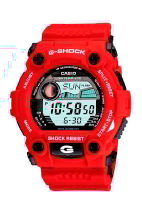 Relógio Casio G-Shock Tábua de Maré G-7900A-4DR Vermelho Relógio Casio G-Shock Tábua de Maré G-7900A-4DR Vermelho
