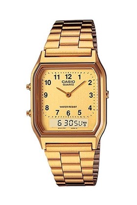 Relógio Casio Vintage Dourado AQ-230GA-9BMQ