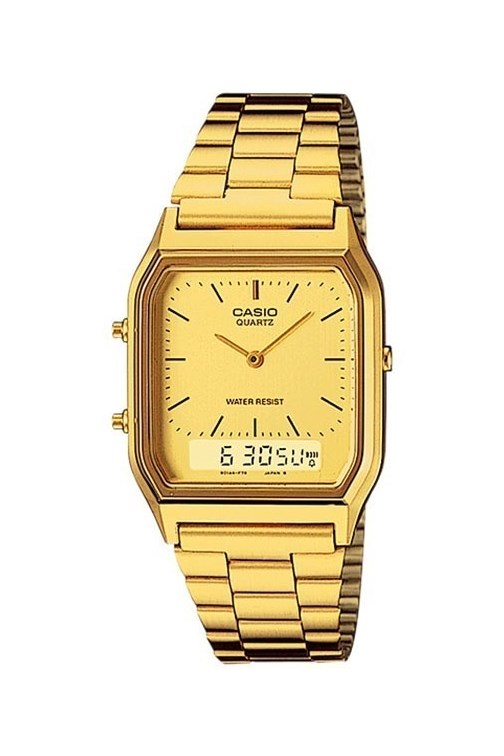 Relógio Casio Vintage Dourado AQ-230GA-9DMQ