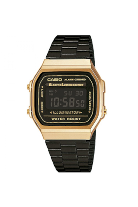 Relógio Casio Vintage Dourado com Preto A168WEGB-1BDF Relógio Casio Vintage Dourado com Preto A168WEGB-1BDF