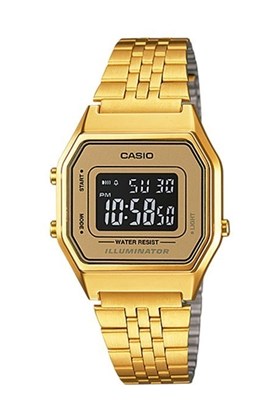 Relógio Casio Vintage Dourado LA680WGA-9BDF