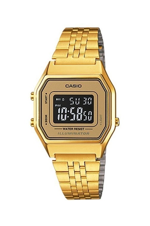 Relógio Casio Vintage Dourado LA680WGA-9BDF