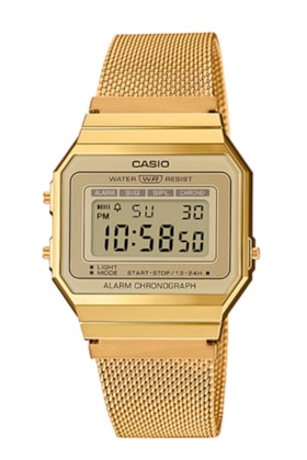 Relogio Casio Vintage Super Slim Dourado A700WMG-9ADF Relogio Casio Vintage Super Slim Dourado A700WMG-9ADF