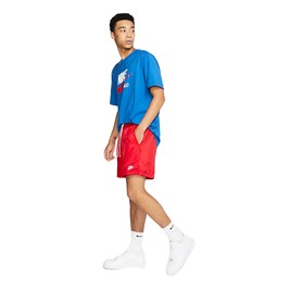 Short Nike Sportswear Woven Flow Vermelho/Branco