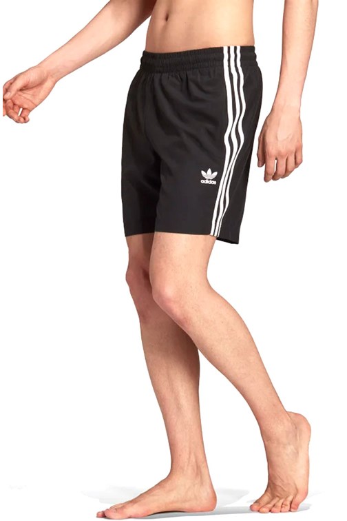 Shorts Adidas Adicolor Classics 3-stripes Preto/Branco - NewSkull
