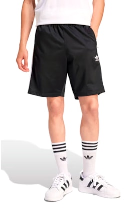 Shorts Adidas Adicolor Firebird Preto