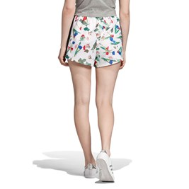 Shorts ADIDAS Cropped Allover Print Feminino Branco/Floral