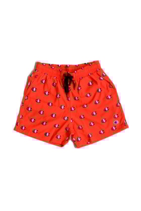 Shorts Champion Beach Patrol Scribble Laranja/Preto Shorts Champion Beach Patrol Scribble Laranja/Preto