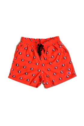 Shorts Champion Beach Patrol Scribble Laranja/Preto